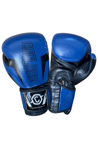 Cyclone Clash Orijinal Deri Boks Ve Kick Boks Eldiveni Mavi