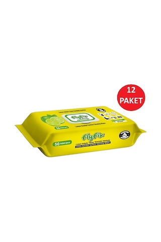 Flyfix Limon Kokulu Yüzey Temizlik Havlusu 12 Li Paket