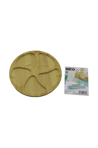 Bambu 5 Bölmeli Yuvarlak Servis Tepsisi 20 X 1.4 Cm Belirtilmemiş