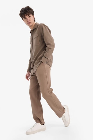 DeFacto %100 Pamuk Bol Rahat Kesim Wide Leg Geniş Paça Yazlık Keten Görünümlü Pantolon D7285AX25SPBN229