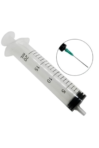 Ayset 20ml İğneli Enjektör Şırınga 10 Adet
