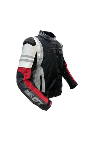 Forte Gt Titan Motosiklet Mont Beyaz - Kırmızı - Siyah