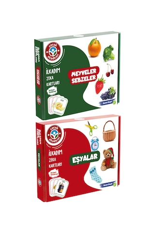 İlk Adım Zeka Kartı Eşyalar ve İlk Adım Zeka Kartı Meyve-sebze
