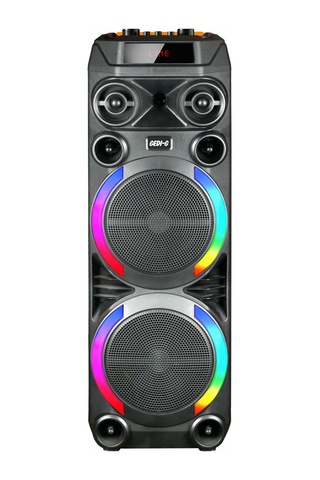 Gd-2897 Dijital Led Göstergeli Mikrofonlu Rgb Tws Çift 8 İnç Stereo Bass Kablosuz Karaoke Hoparlör