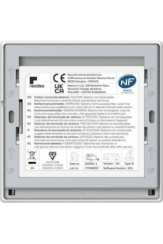 Honeywell R200 Co Karbonmonoksit Alarm Cihazı / 10 Yıl Pil Ömürlü