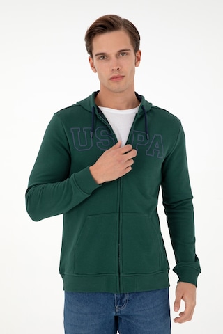 U.s. Polo Assn. Erkek Koyu Yeşil Sweatshirt 50295172-vr079 Koyu Yeşil