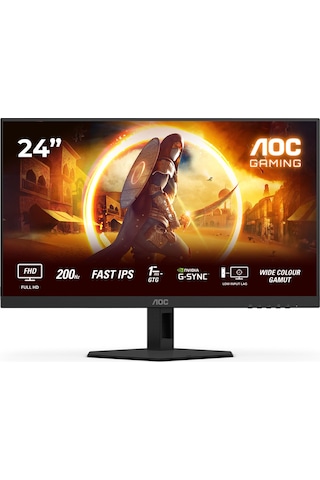 Aoc 24G4HRE 23.8" 200 Hz 0.5 MS Hdmı Dp G-Sync Adaptivesync Hdr10 FHD Fast Ips Gaming Monitör
