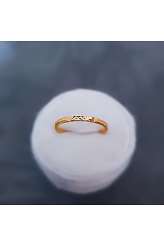 22 Ayar Altın Kalemli Ajda Model Yüzük