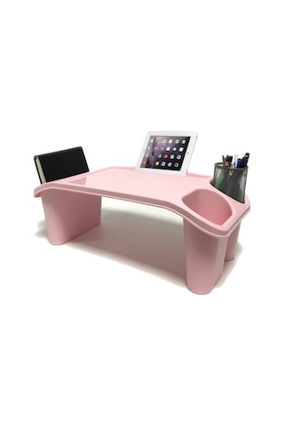 Sabanbaba Plastik Hobi Masası Laptop Sehpası Pembe
