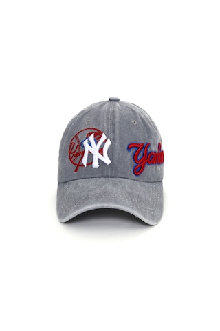 Berellini Ny Yankees Yıkamalı Şapka Special Desıgn Gri