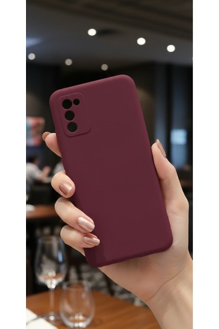 Samsung Galaxy A02s Uyumlu İçi Kadife Kamera Korumalı Renkli Silikon Kılıf