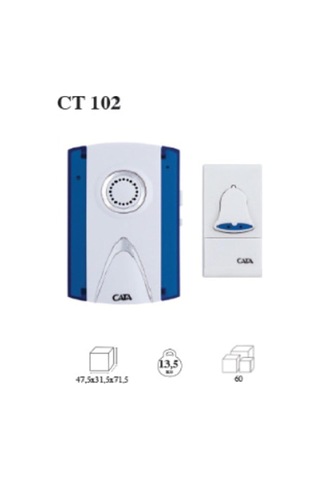 Cata Kablosuz Kapı Zili Pilli Ct-102 Karışık Renkli