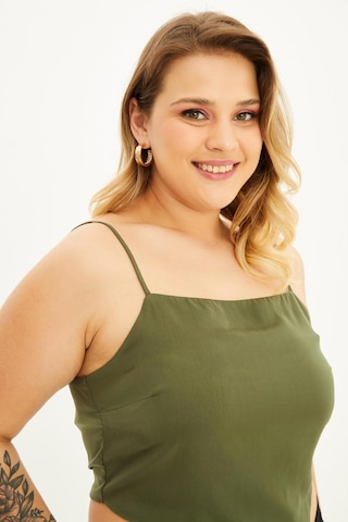 İp Askılı Gipeli Top - Haki