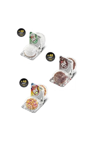 Eti Puf Kakao + Renkli + Hindistan Cevizli 3 x 48'li