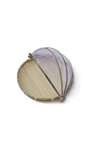 Sones Ev Çörek Çerçevesi Yuvarlak Tozpan Bambu Dokuma Saklama Sepeti, Özellikler: Birincil Renk 42 Cm Diğer