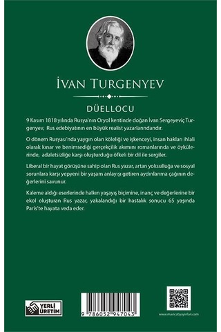 Düellocu - İvan Turgenyev - Maviçatı (dünya Klasikleri)
