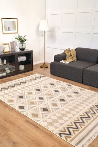 Kaşmir Halı 7/24 Luna Orbit 80x300 CM Salon Mutfak Halısı Yolluk Kilim