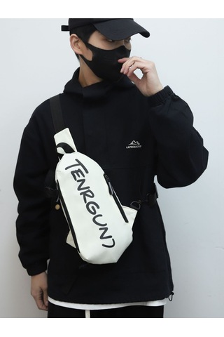 Çok Fonksiyonlu Omuz Çantası - Beyaz