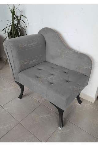 Yeni Model Tekli Köşe Koltuğu Josefin Bench Siyah Ayak Gri Yeni Model Tekli Köşe Koltuğu Josefin Bench Siyah Ayak Gri