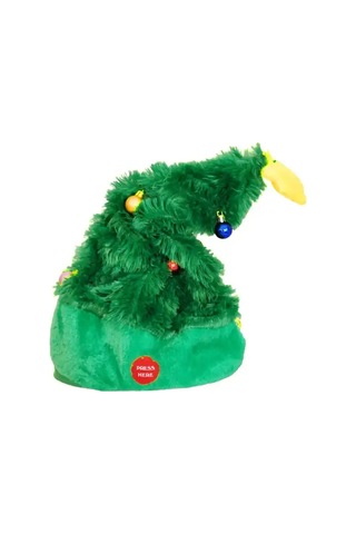 Yılbaşı Dans Eden Müzikli Şapka - Çam Ağacı