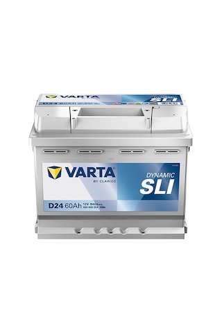 Varta D24 12v 60ah 540a Dynamic Sli Akü Üretim Yılı: 2026