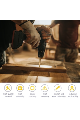 Geeroyoo Hss Titanyum Kaplı 3 Adet Aşama Matkap 4-12/20/32mm + 3 Adet Testere Matkap 3/6/8mm Triangular Saplı 6'lı Set - Plastik Kutu Paketi