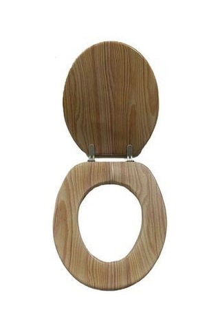 Classic full ahşap desen klozet kapağı