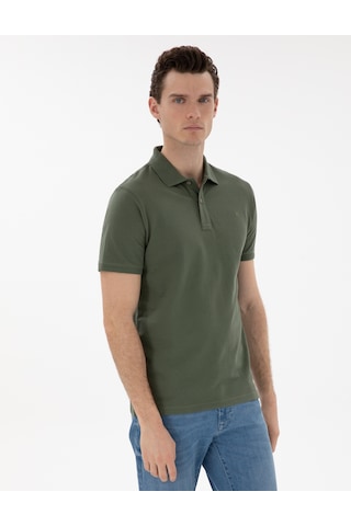 Pierre Cardin Erkek Haki Tişört Basic 50302561-vr027 Haki