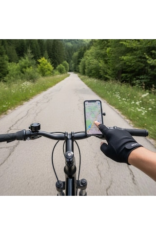 Evrensel Motosiklet Telefon Tutucu Kaymaz, Kilitlenebilir Güvenli Tutuşlu, 360 Ayarlanabilir Gido Çok Renkli