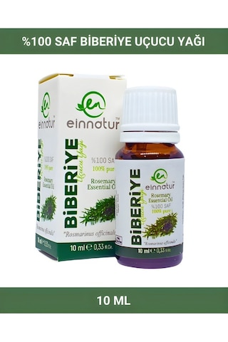 Einnatur Biberiye Uçucu Yağı %100 Saf Rosmarinus Officinalis 1 8-Sineol 10 ML
