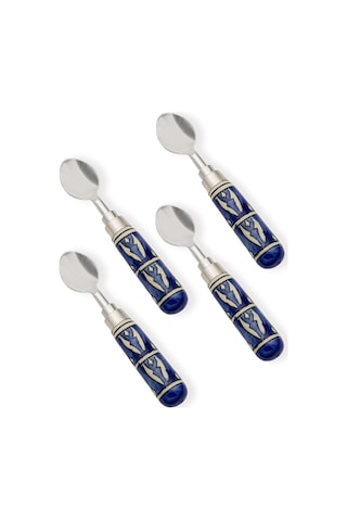 The Mia Corallo Dondurma Kaşığı 4 Lü Set Mavi