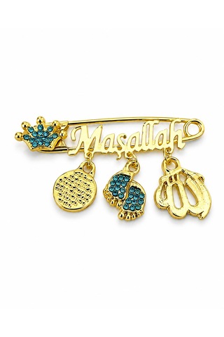 Maşallah Bebek Yaka İğnesi Metal Olup SMaşallah Bebek Yaka İğnesi Metal