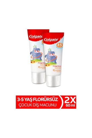 Colgate 3 - 5 Yaş Portakal Aromalı Çocuk Diş Macunu 2 x 60 ML