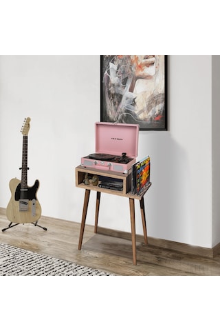 Plak Ve Pikap Sehpası Ahşap Ayaklı Atlantik Çam