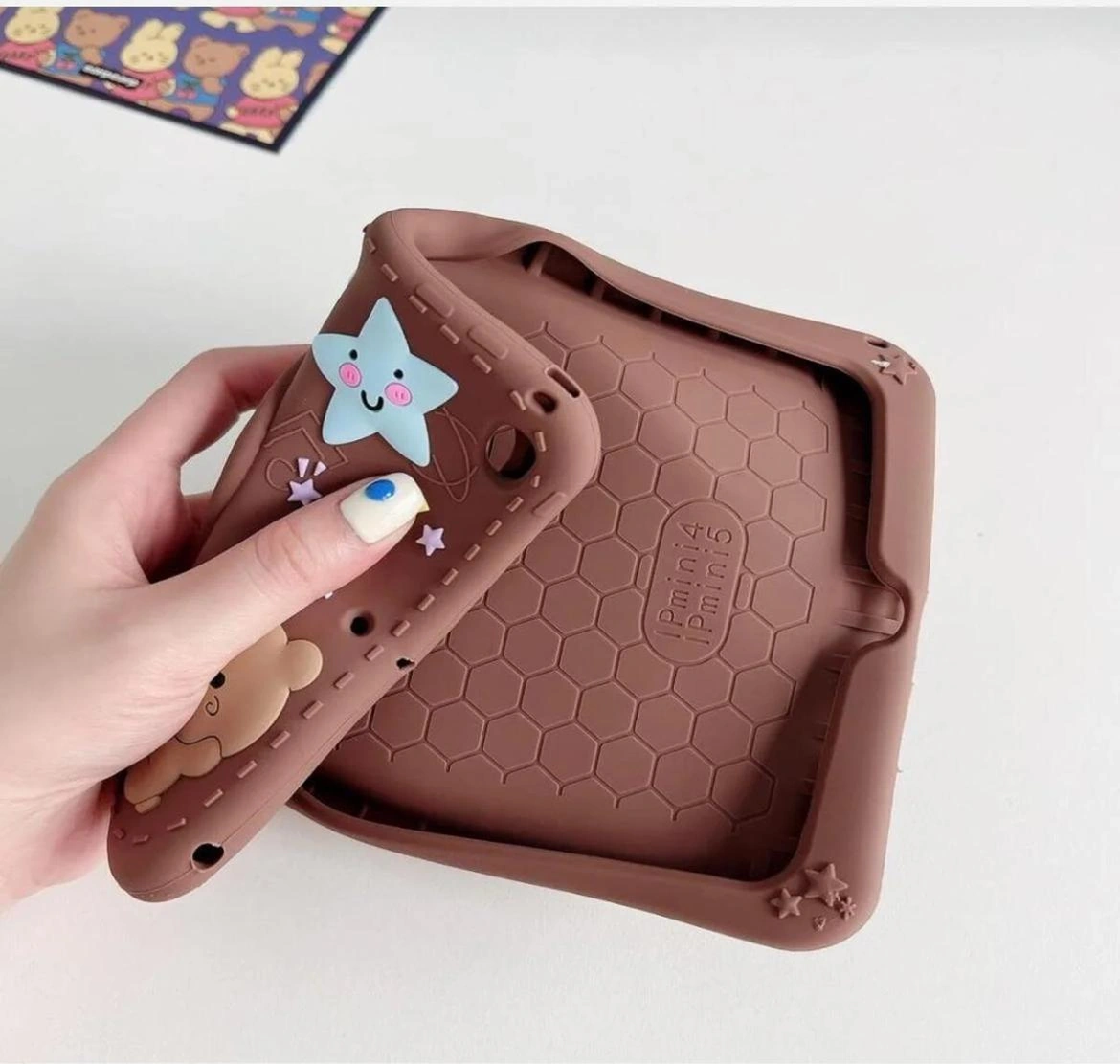 Apple Uyumlu iPad 10. Nesil 10.9 Sevimli Çocuk Tablet Kılıfı Lovelybear
