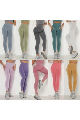 Skycity Kadınlar İçin Esnek Ve Konforlu Yoga Taytı, Çoklu Renk Seçenekleri Kırmızı