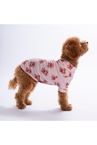 Pinky Bear Ayıcık Desenli Kedi Köpek Sweati - Kedi Köpek Kıyafeti-kedi Köpek Sweati
