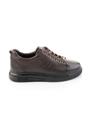 Bambi Kahve Antik Hakiki Deri Erkek Sneaker E01398203041 Kahve Rengi