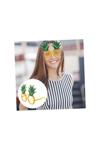Hubrendy Cer Tropikal Hawaii Ananas Şekilli Parti Gözlüğü 9.5 X 14 Cm
