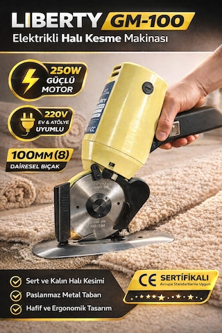 Mini Dairesel Halı & Kumaş Kesim Makinası Dayanıklı 100 Mm Kesme Bıçağı