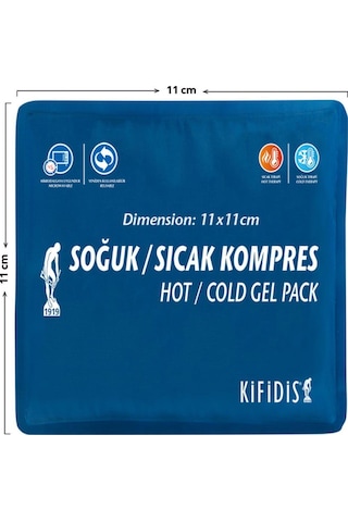 Kifidis Sıcak - Soğuk Jel Kompres 11 X 11 Cm Mavi