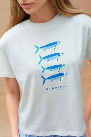 Hiccup Baskı Detaylı Regular Fit Bisiklet Yakalı %100 Pamuklu T-shirt Maya Mavisi