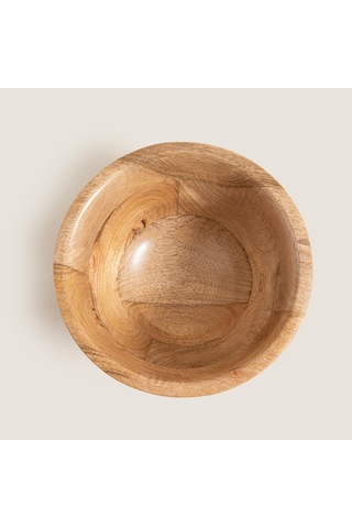 Spiga Ahşap Sunum Kasesi 20x20x10 Cm Natural Naturel