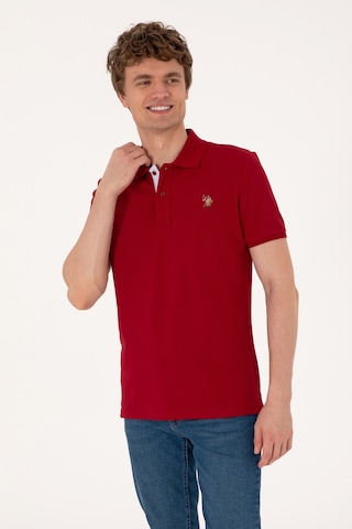 U.S. Polo Assn. Erkek Slim Fit Polo Yaka Bordo Basic Tişört 50310669-VR014