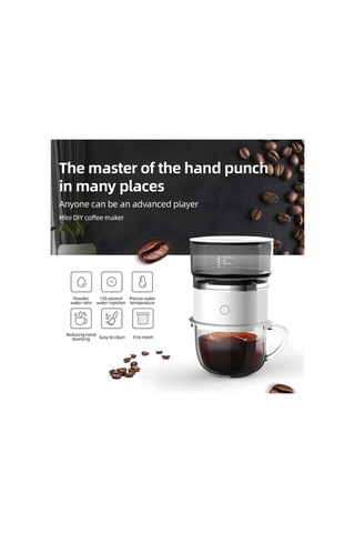 Pazly Kahve Damlatıcı Üzerine Dökün 6.76oz 1-3 Fincan Yeniden Beyaz Diğer