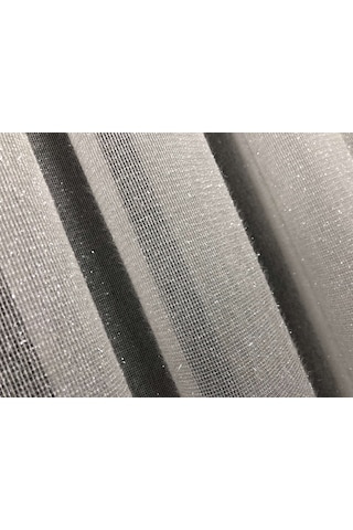 Perdefony Sakal Simli Düz Tül Perde 3 Farklı Renk