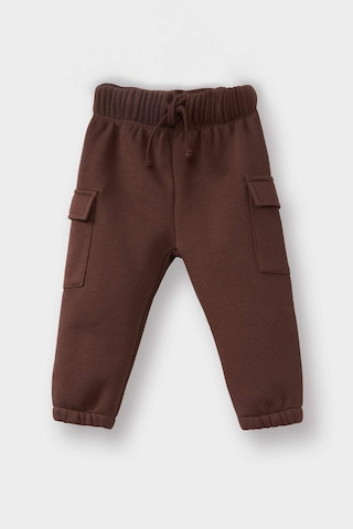 Defacto Erkek Bebek 2li Takım Baskılı Yarım Fermuarlı Sweatshirt Eşofman Altı G1126a525wnbn334 Kahve