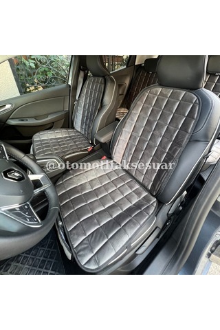 Chery Tiggo 7 Pro Uyumlu Premium Cepli Koltuk Minderi Araç İçi Seti -gri-