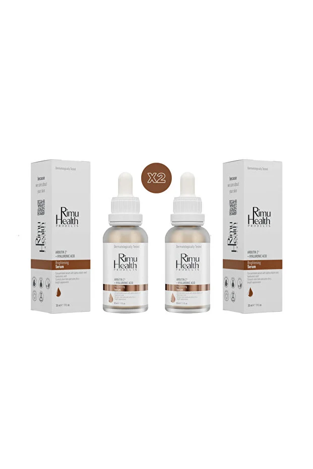 Rimu Health Products Leke Karşıtı, Cilt Tonu Eşitleyici Ve Aydınlatıcı Arbutin Serum 2 Li Fırsat Paketi