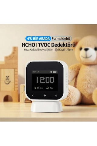 Fnırsı Sfd-02 4'ü 1 Arada Dokunmatik Hava Kalitesi Ölçüm Cihazı